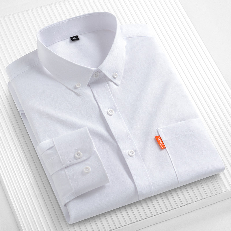 100% Pure Cotton Men's Busines - đánh giá và giá Oxford Cotton Casual Shirt Business